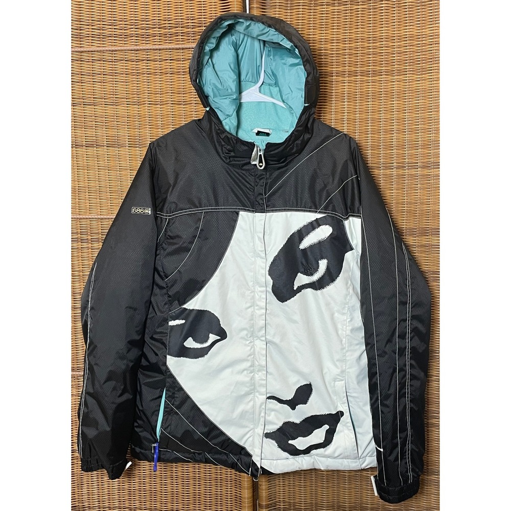 686 Mannual Michael Akira West Snowboard Jacket Limited Edition Face Graphic L